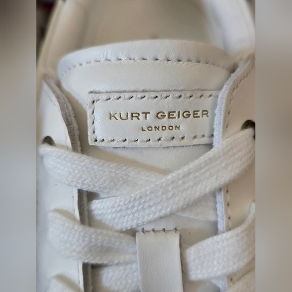 Kurt Geiger London Lana Leather Heart Platform Sneakers.   Size 41 - Picture 6 of 10